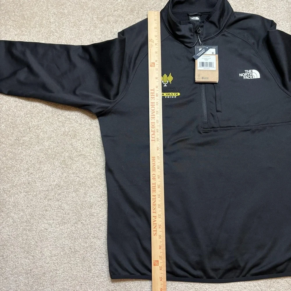 The North Face Fleece Pullover NWT Mens Large Black 1/4‎ Zip Hiking Canyonlands